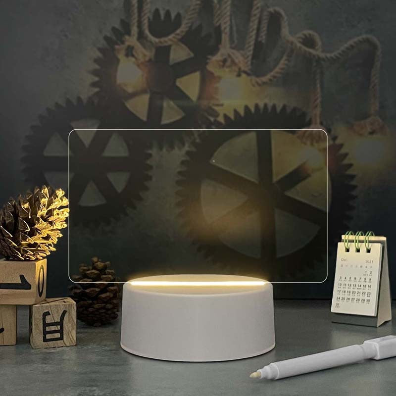 Tablero Calendario Acrílico con Luz LED – Decoración Escritorio