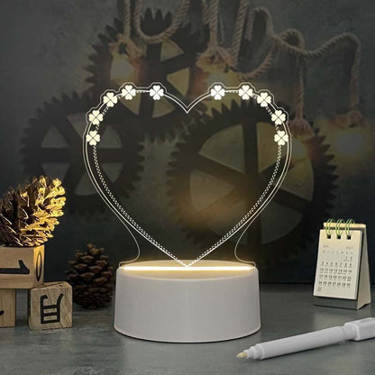 Tablero Calendario Acrílico con Luz LED – Decoración Escritorio