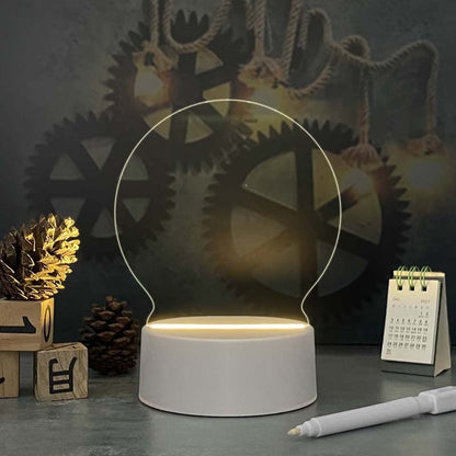 Tablero Calendario Acrílico con Luz LED – Decoración Escritorio